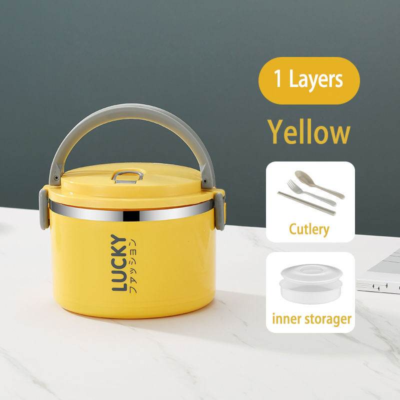 Sealed Multi Layered Thermal Stainless Steel Insulated Lunch box - Velora
