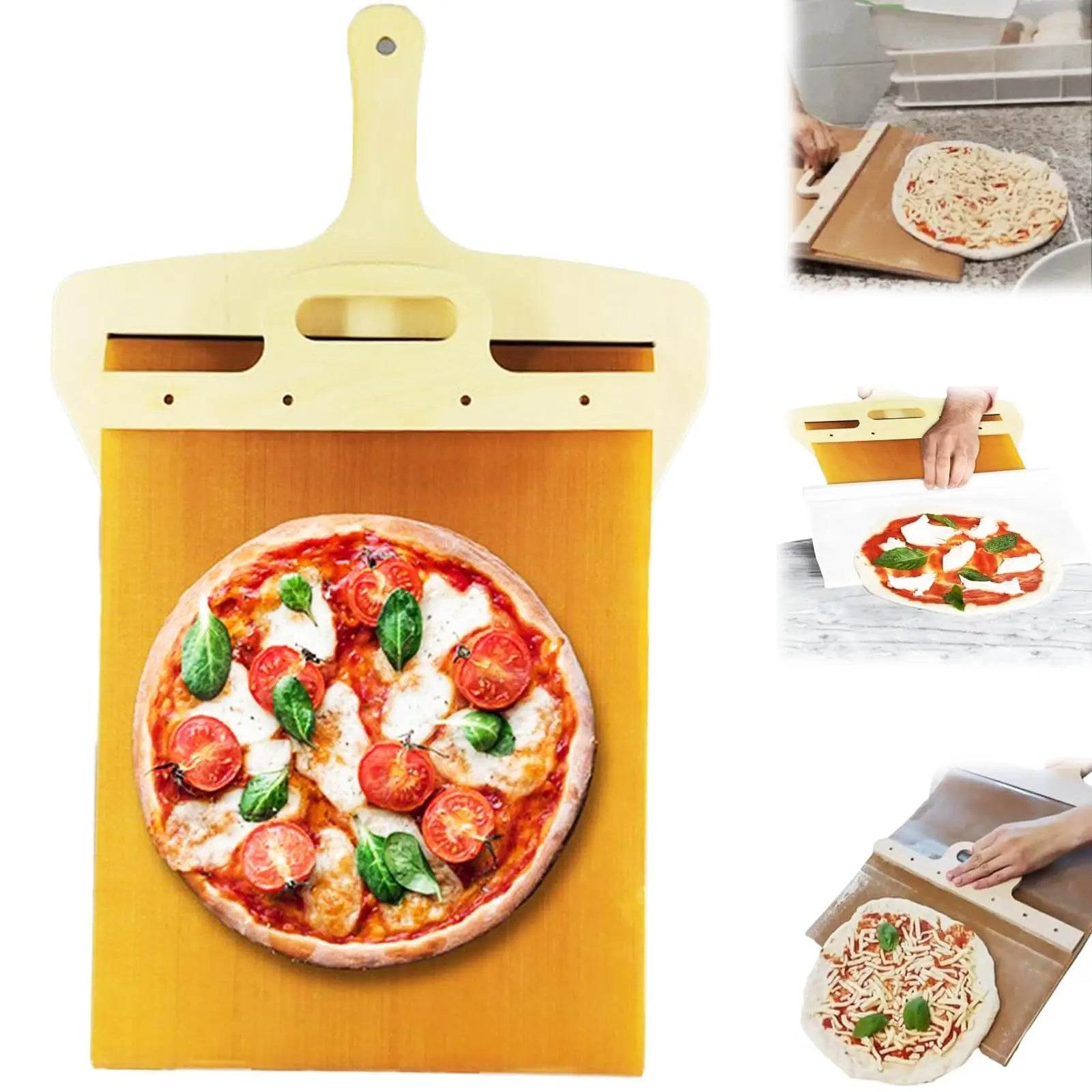 Kitchen Gadgets Sliding Pizza Shovel Non Stick Pizza Smooth Cutting Board Storage Transfer Board Kitchen Baking Tool - Velora