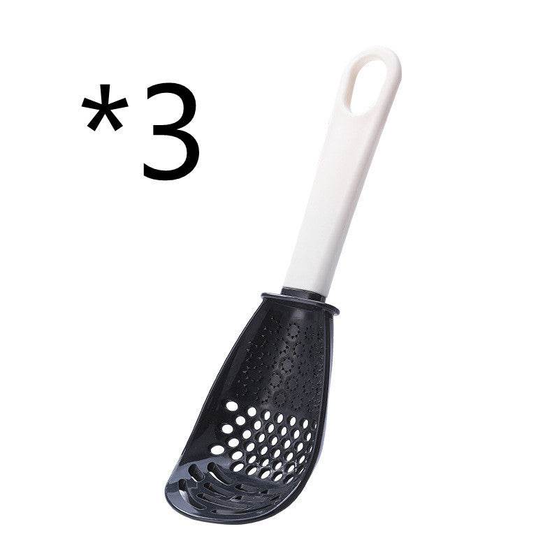 Multifunctional Slotted Spoon Grinding Cooking Spoon Mashed Auxiliary Food Ginger Garlic Spoon Press Potatoe Stir-frying Spatula Kitchen Gadget - Velora