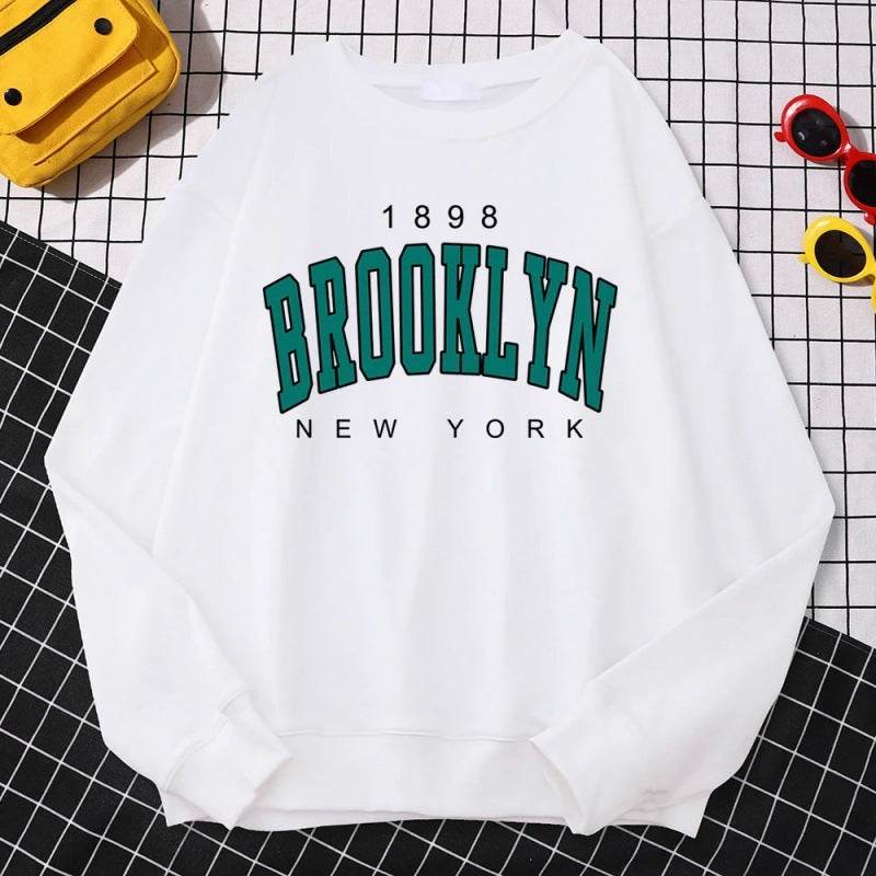 Autumn Kawaii Womens Sweatshirts 1898 Brooklyn - Velora