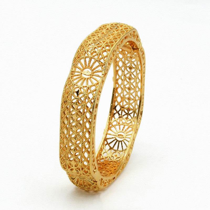 India Nigeria Women's Wedding Sand Gold Bracelet - Velora