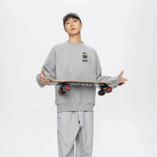 Men's Autumn Drop-shoulder Sleeve Round neck Oversized Pullover sweatshirts