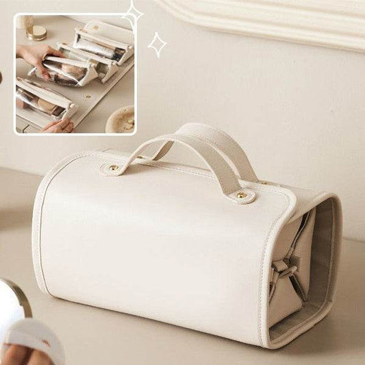 New Folding Cosmetic Bag Large Capacity Portable Handbag Waterproof Travel Storage Washing Bag For Women - Velora