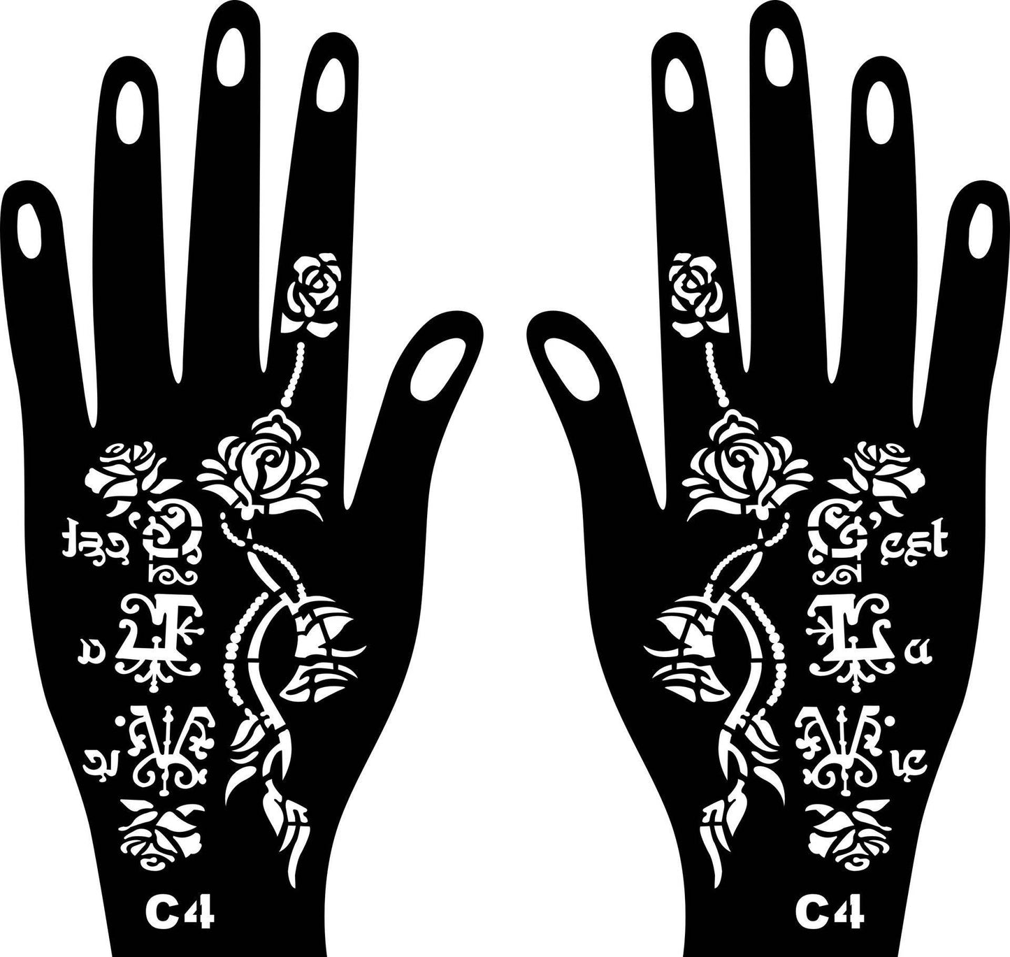 India Nepal Inkjet Large Template Original Hand Type - Velora