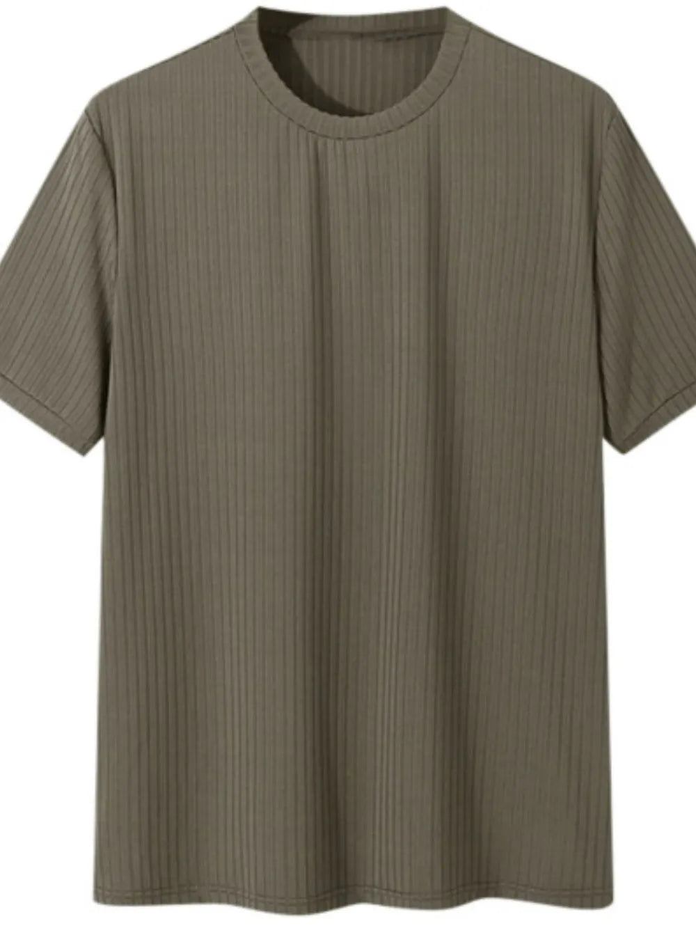 Men's Full Size Round Neck Short Sleeve T-Shirt Plus Size - Velora