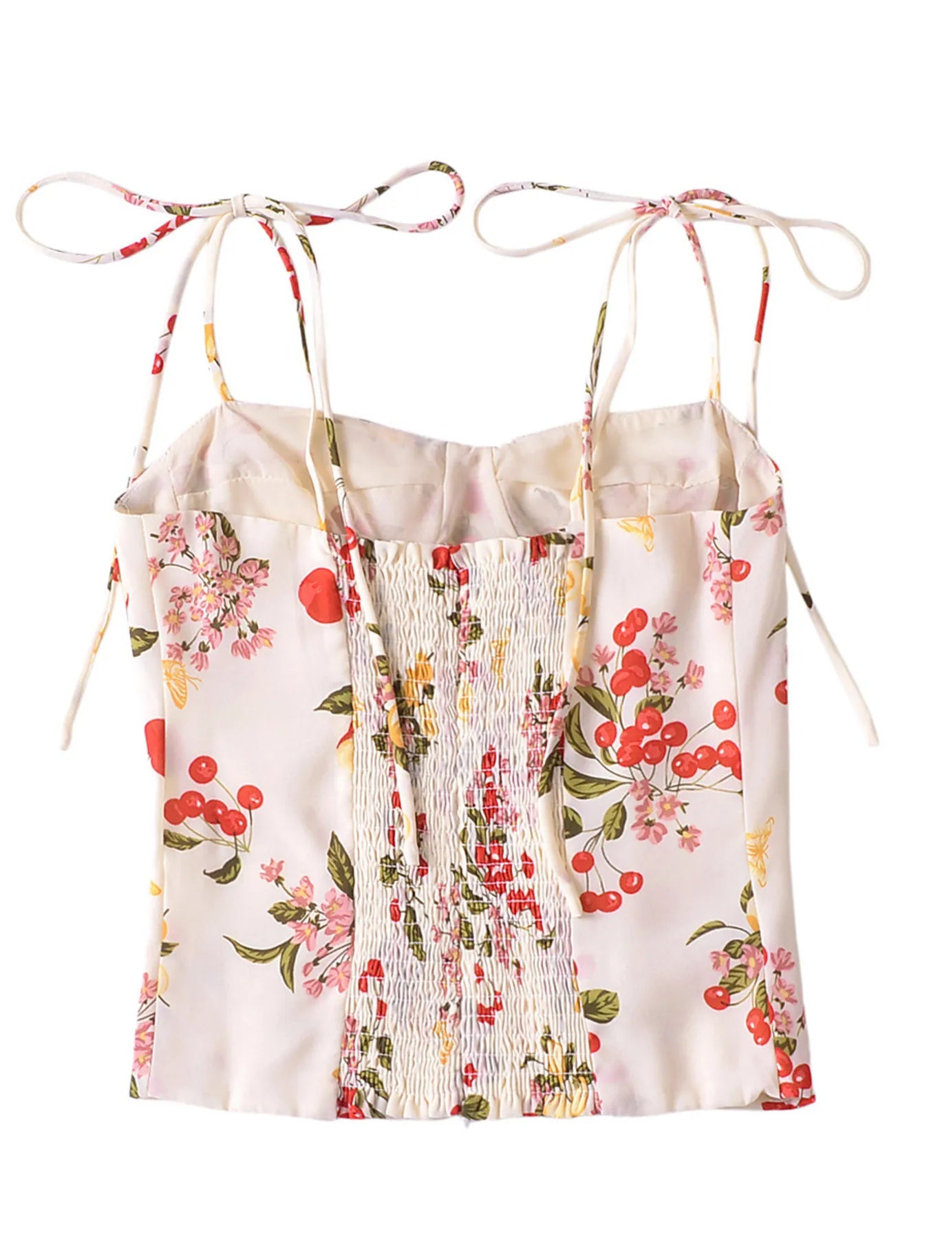 Printed Smocked Cami Top - Velora