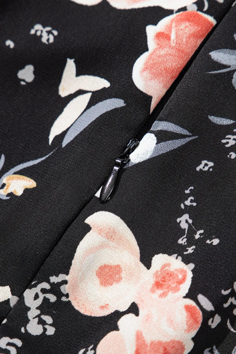 Floral Print Flounce Sleeve Midi Dress - Velora