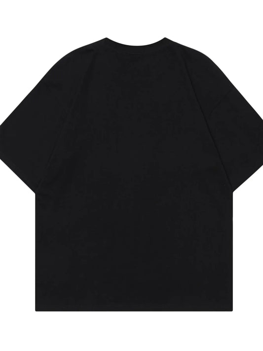 Men's Tic Tac Toe Heart Pattern Round Neck T-Shirt - Velora