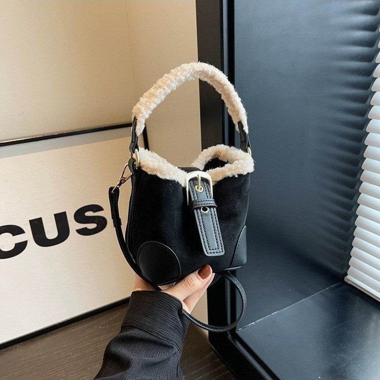 Crossbody Bags Women Shoulder Bag Casual Retro Plush Bag Versatile Plush Designer Bags Purse And Handbags Female Bags - Velora