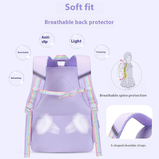 Large Schoolbag for Kids – Grades 2 to 6 Ergonomic Backpack - Velora