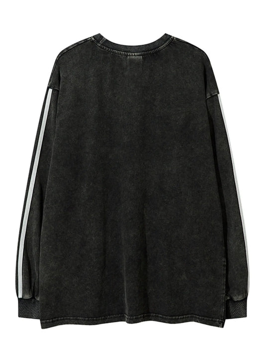 Men's Letter Graphic Long Sleeve T-Shirt - Velora