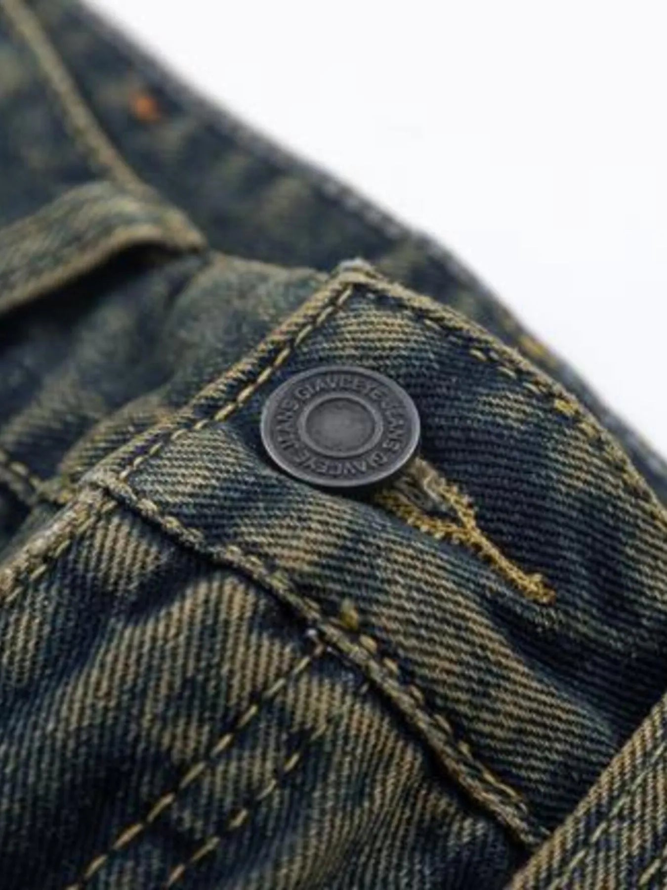 Men's Full Size Vintage Wash Bootcut Denim Jeans Plus Size - Velora