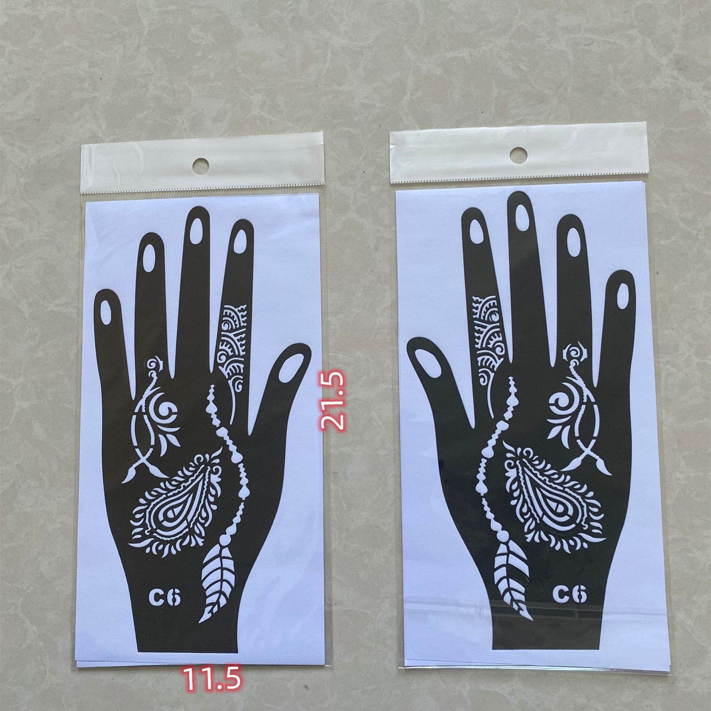 India Nepal Inkjet Large Template Original Hand Type - Velora