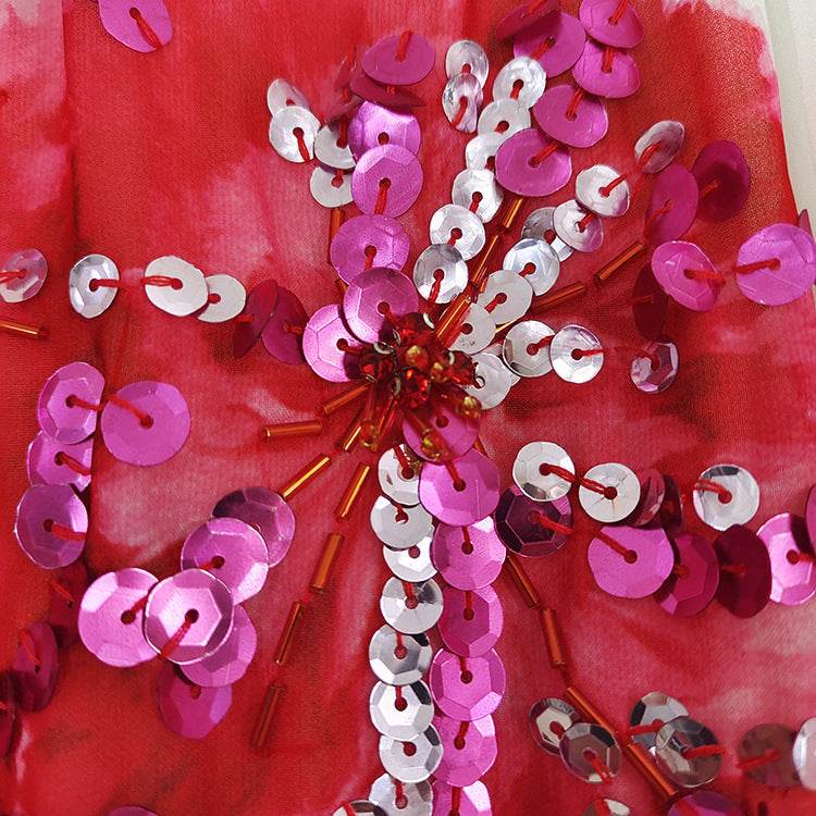 Fashionable Retro Formal Dress Roses - Velora