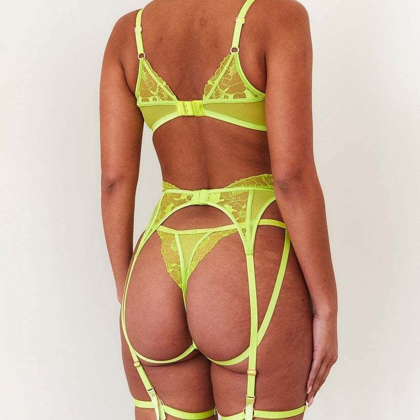 Women's Fashion Embroidered Bra Garter Suit - Velora