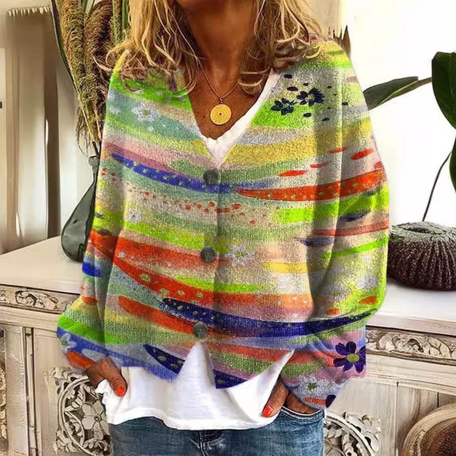 Printed Women's Sweater - Velora