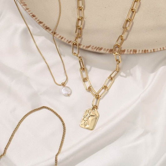 Cold Wind Multi-layered Wearing Head Long Necklace Clavicle Chain - Velora