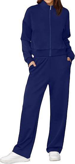 Sweatshirt Wide Leg Track Pants Sportswear - Velora