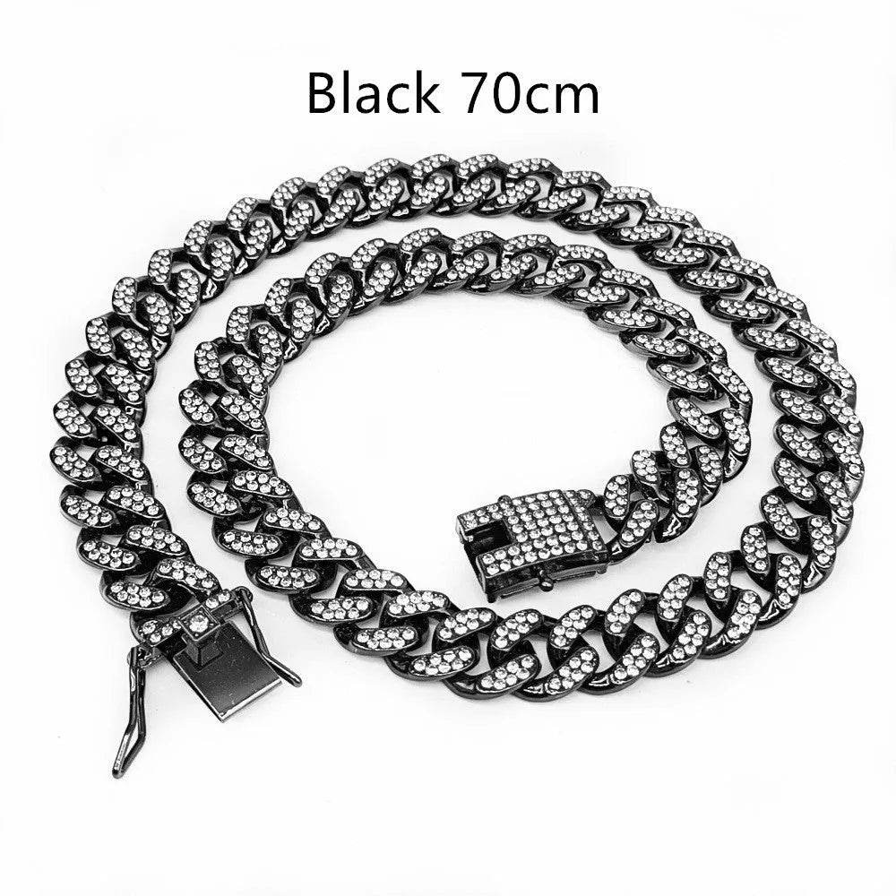 Zinc Alloy Wide Hip Hop Cuban Link Chain Necklace - Velora