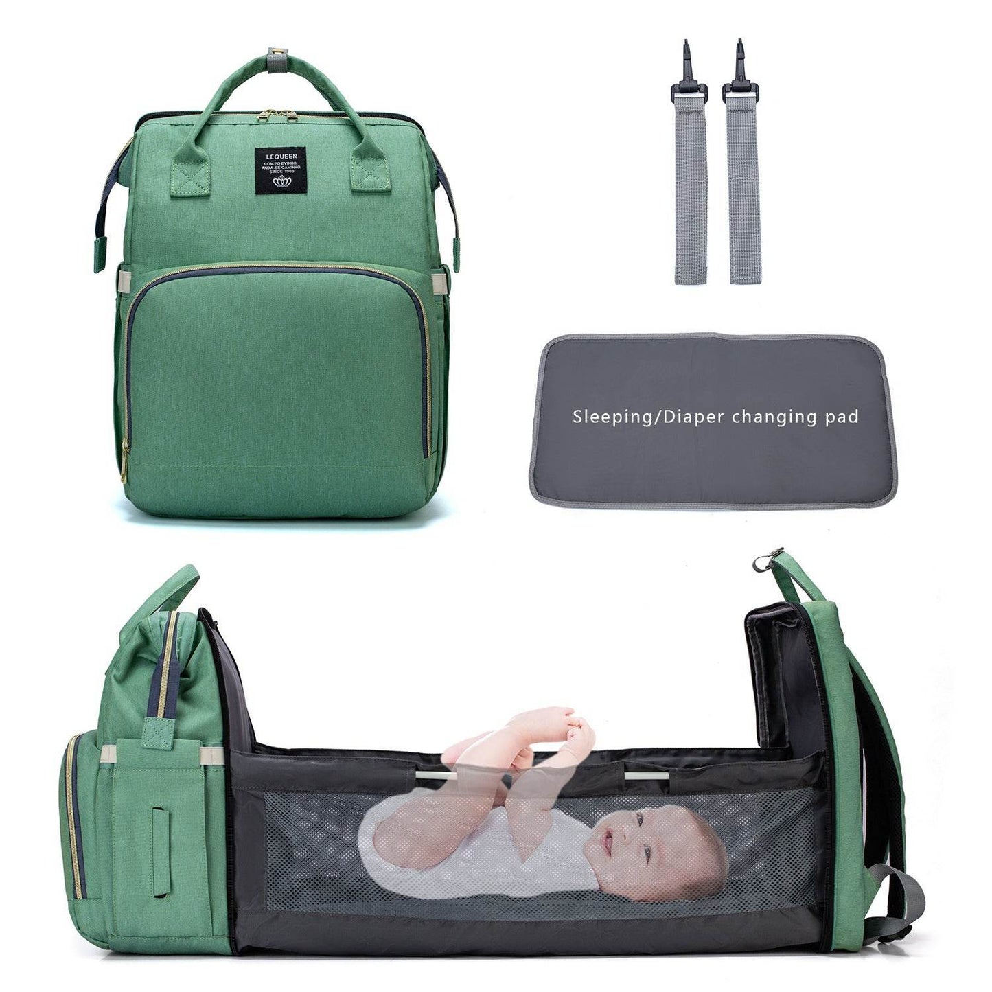 Large Capacity Diaper Bag Mummy Nursing Nappy Backpacks Travel Baby - Velora