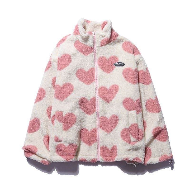 Love Lamb Fleece-lined Warm Reversible Cotton-padded Coat - Velora