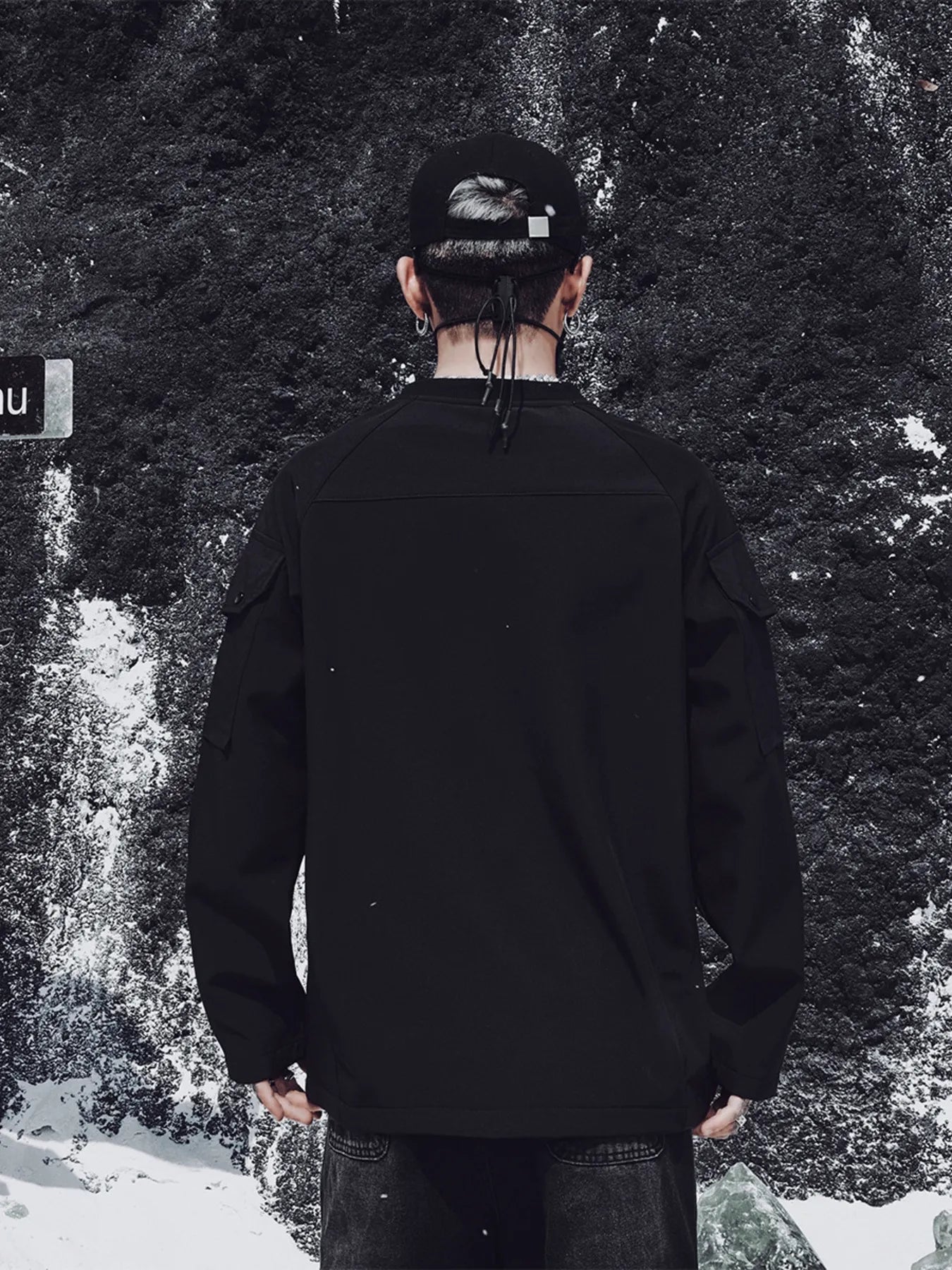 Men's Plus Size Crew Neck Long Sleeve Sweatshirt - Velora