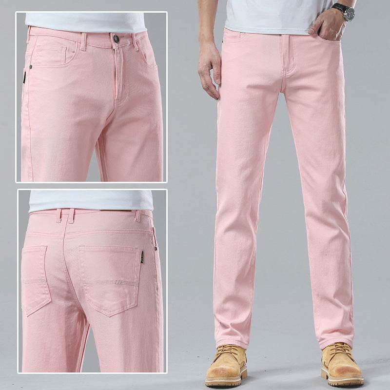 Men Fashion Brands Stretch Slim Fit Skinny Denim Pants jeans Trouser - Velora