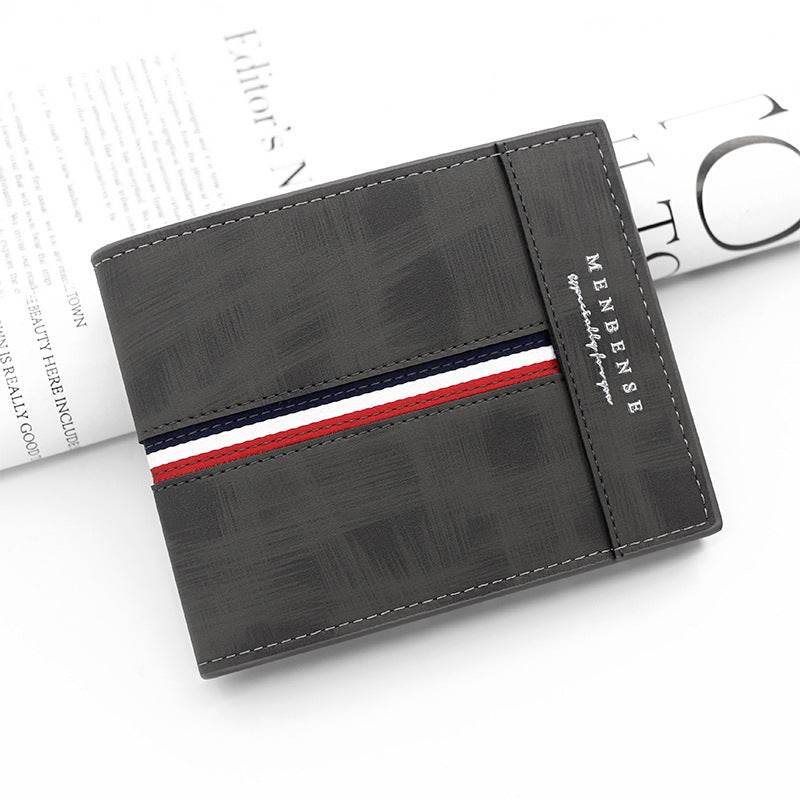 Large Capacity Tri-fold Bag Coin Bag Card Slots ID Card Wallet - Velora
