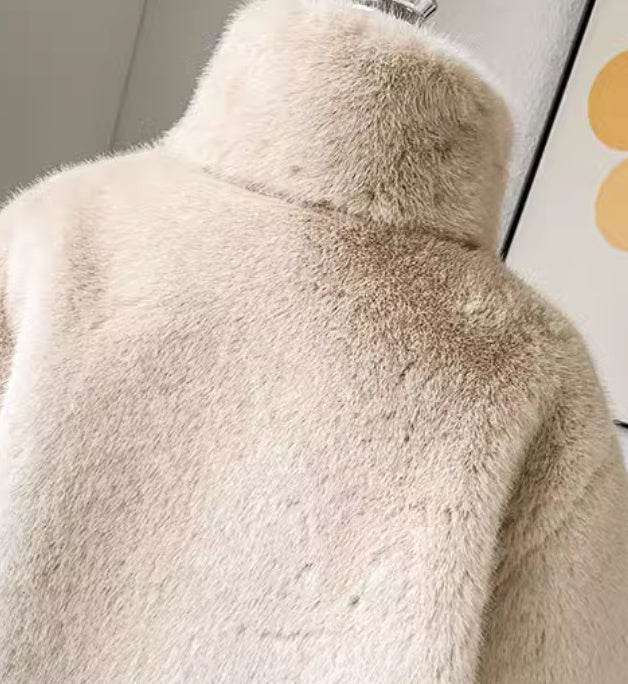Children's Luxury Light Luxury Fur Coat - Velora