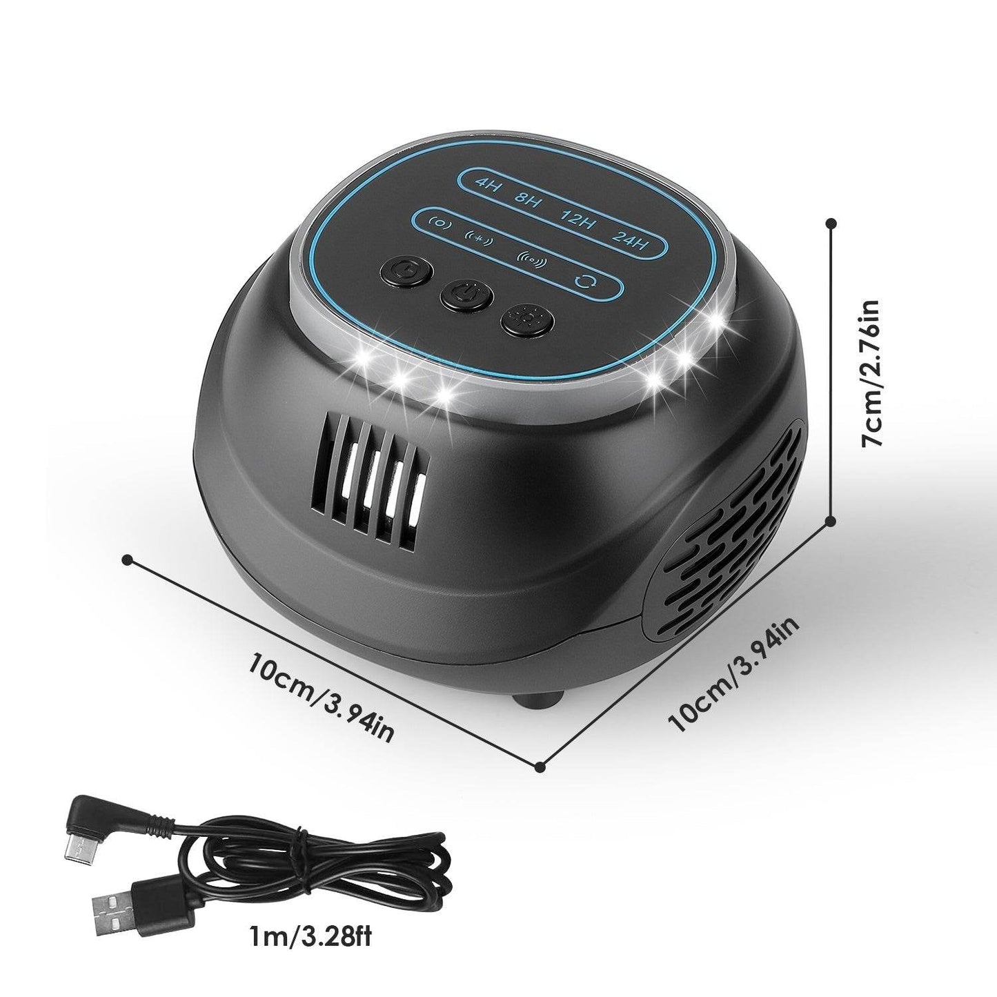 1Pc Ultrasonic Rodent Chaser Rat Repellent Pest Driver Mouse Control Squirrel Repeller With 4 Modes 4-65KHz Strobe Light 4 Timer 1292sq.ft. Coverage For Rodent Mouse Rats Squirrels Bats - Velora