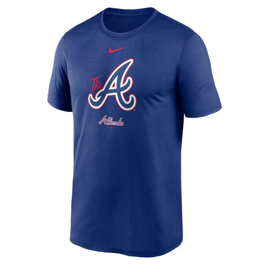 Nike Mens MLB City Connect Legend Practice Velocity T-Shirt (US Alpha XX-Large Regular Regular Blue Atlanta Braves)