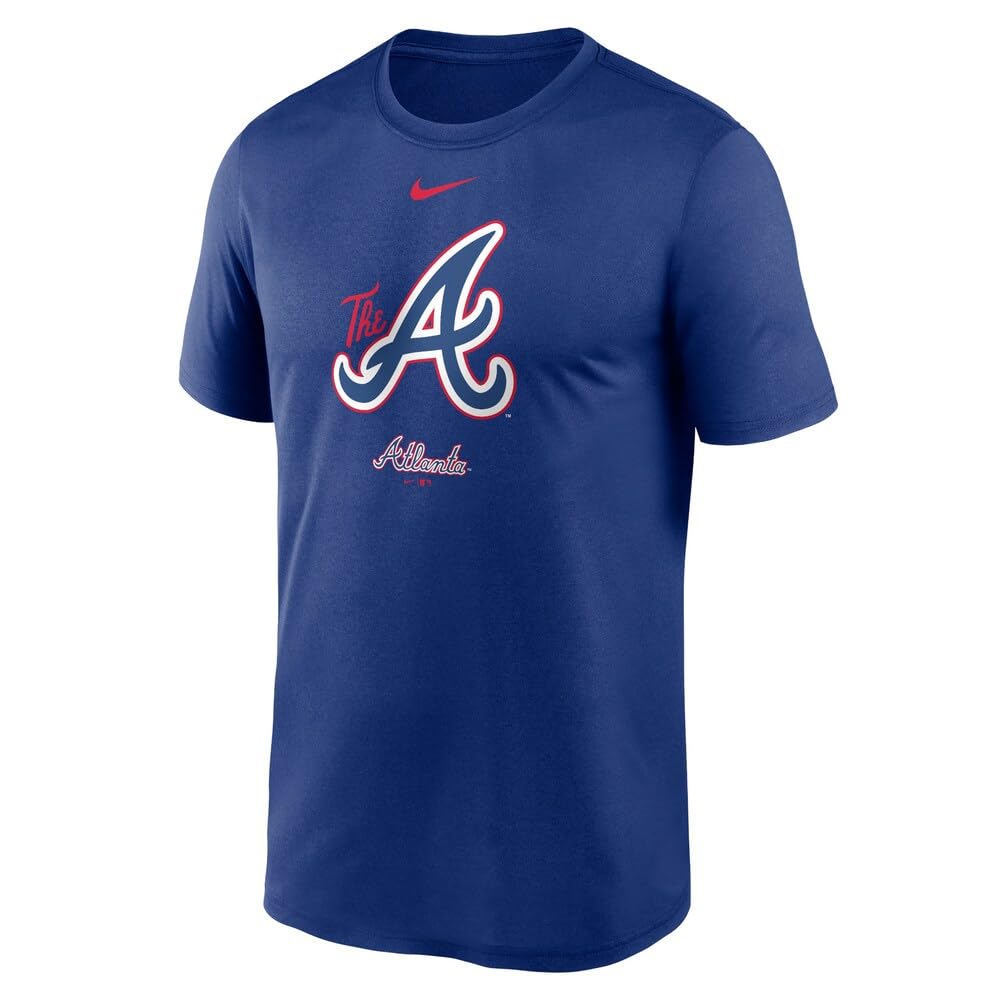 Nike Mens MLB City Connect Legend Practice Velocity T-Shirt (US Alpha XX-Large Regular Regular Blue Atlanta Braves)