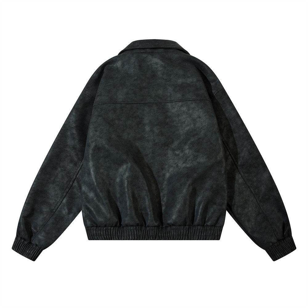 American Street Hip Hop Casual Flying Motorcycle PU Leather Jacket - Velora