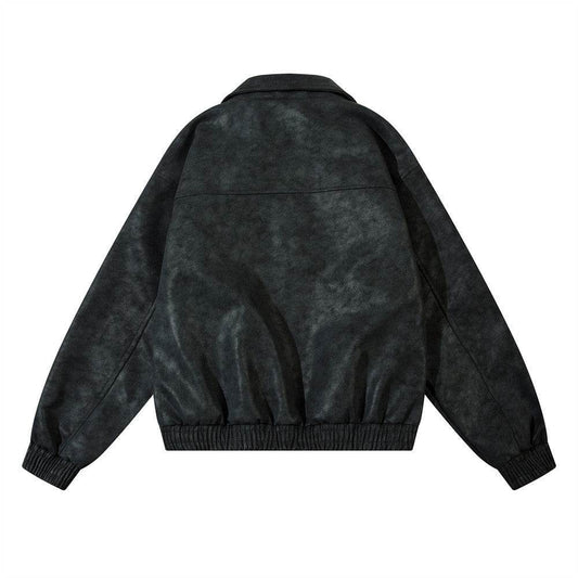 American Street Hip Hop Casual Flying Motorcycle PU Leather Jacket - Velora