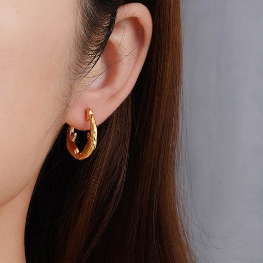 Women's Stainless Steel Earrings Do Not Fade Exaggerated - Velora