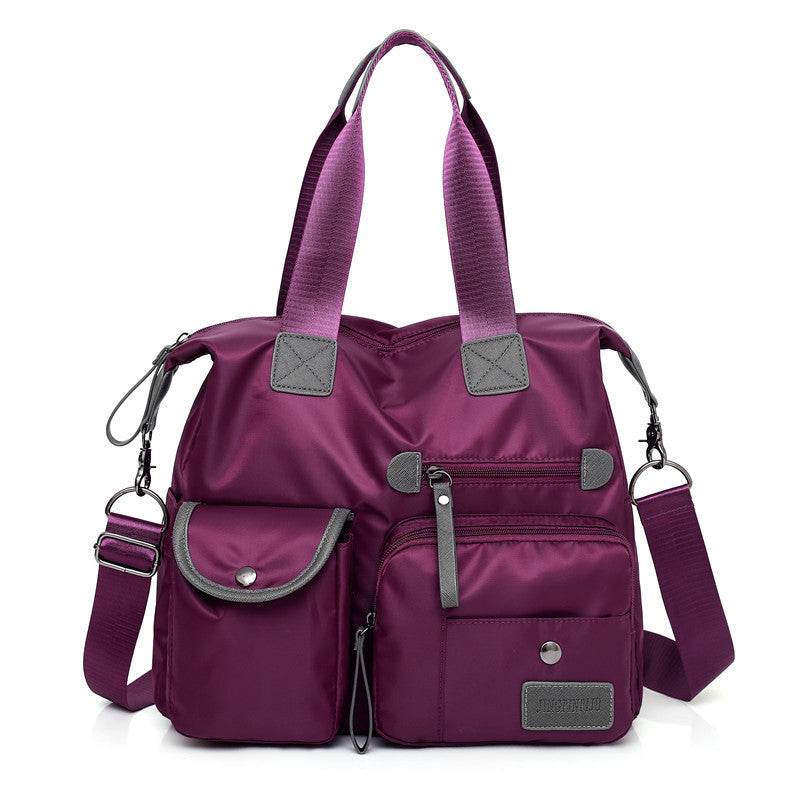 Large Capacity Multi-pocket Shoulder Bag For Women Nylon Waterproof Handbags Female Casual Commuting Messenger Crossbody Bags - Velora