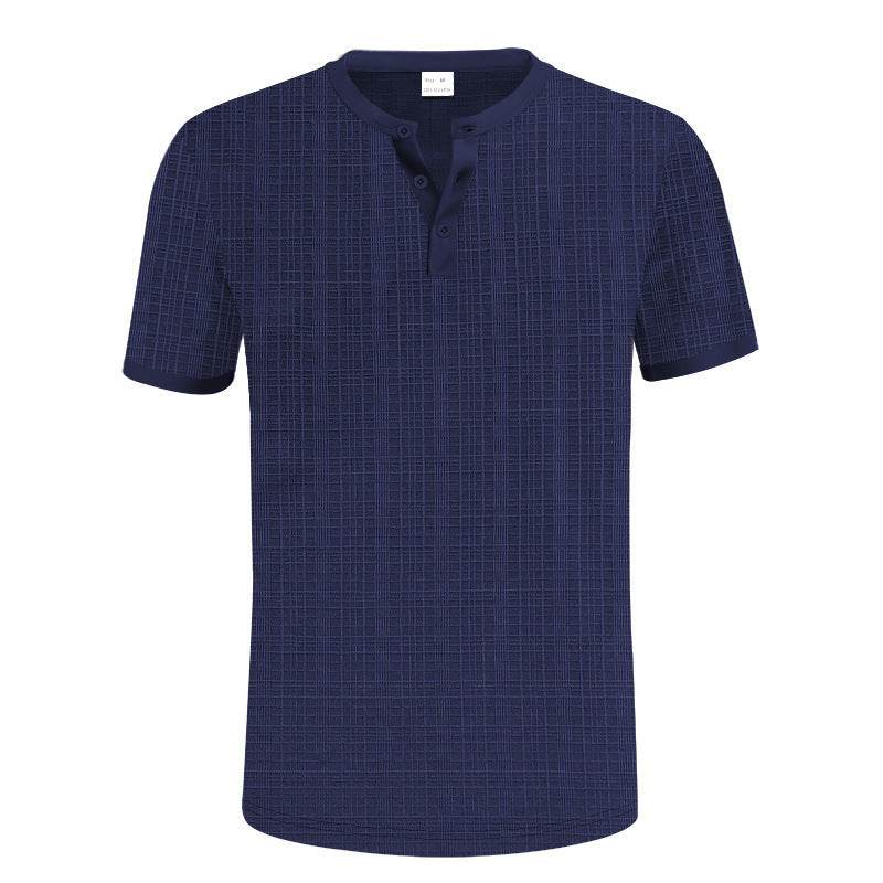 Breathable Casual Henley Shirt Top - Velora