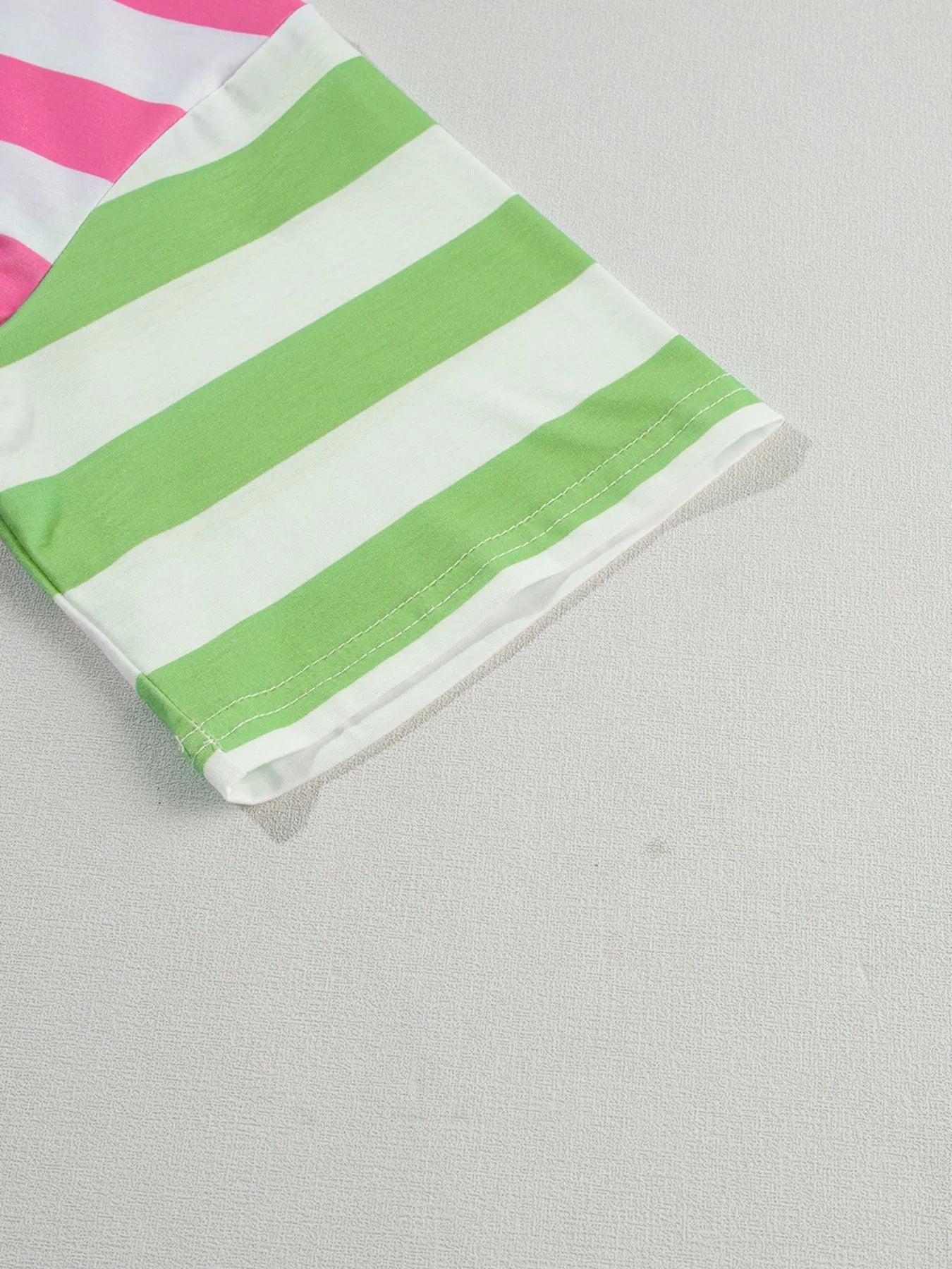 Striped Oversized Short Sleeve T-Shirt - Velora