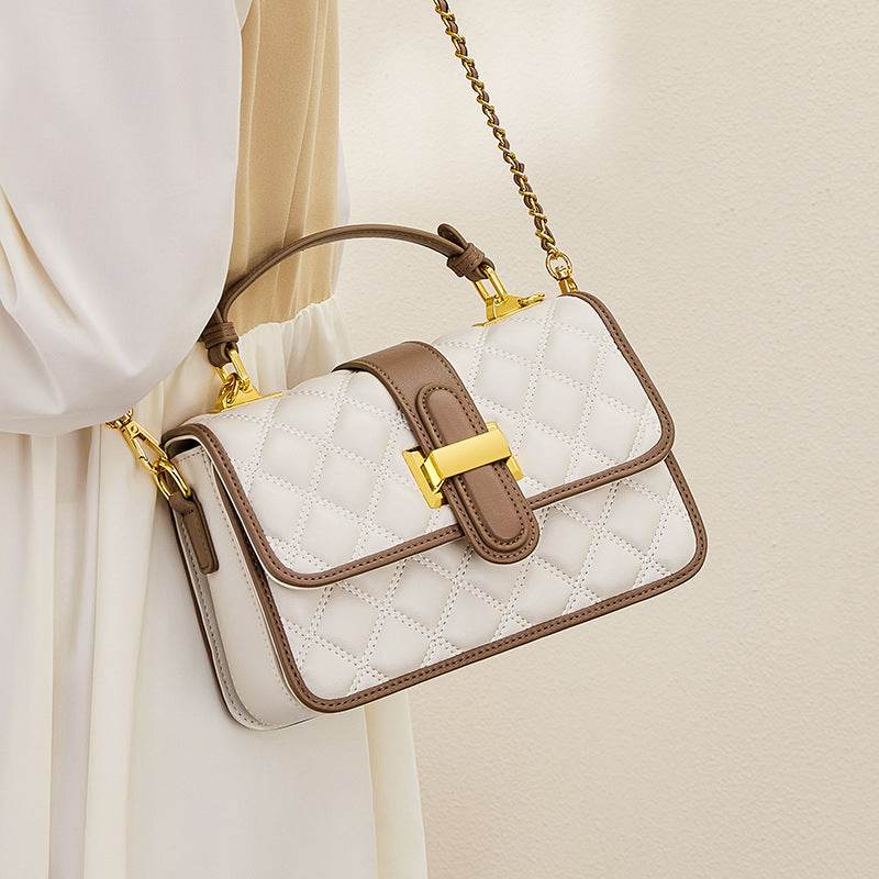 Crossbody Autumn Affordable Luxury Fashion Real Cowhide Small Handbag - Velora