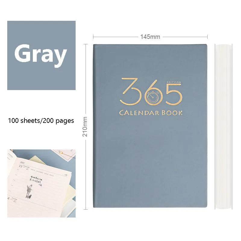 365-day Daily Planner Self-discipline And Clock-in Student Journal Notebook - Velora