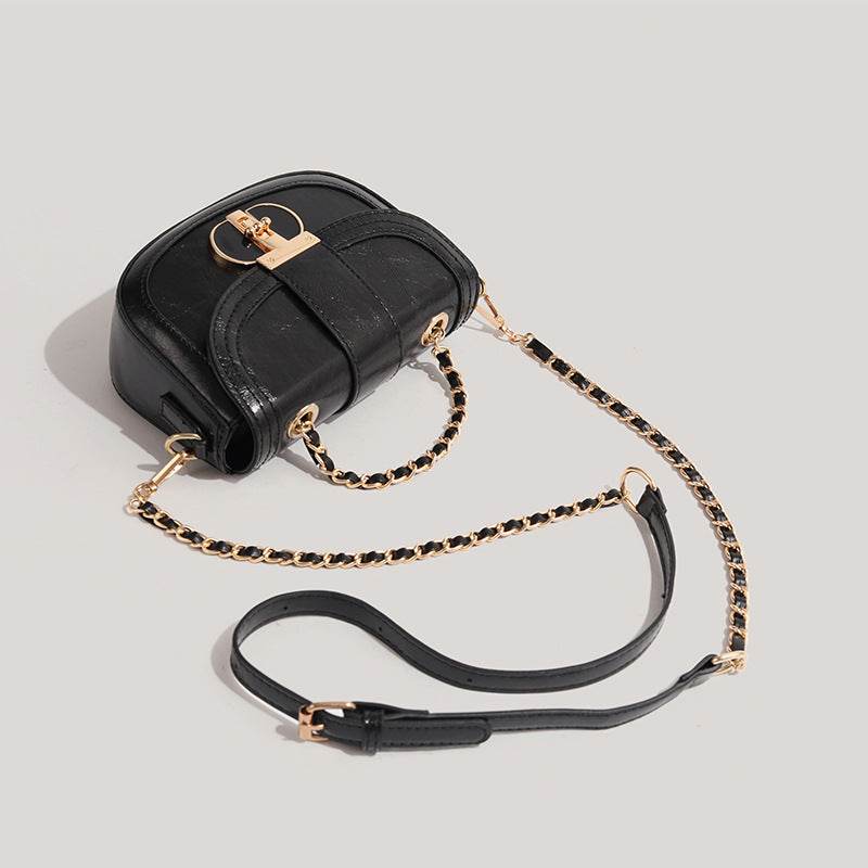 Saddle Crossbody Bag Chain All-match - Velora