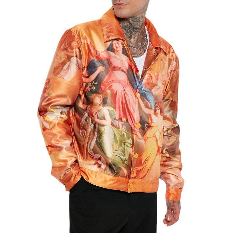 Men's Printed Jacket Top Long sleeved - Velora