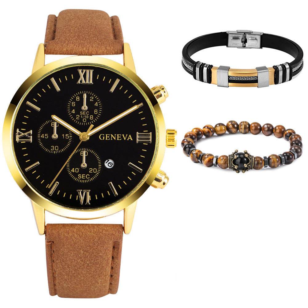 Watch Stainless Steel Bracelet Beaded Suit - Velora