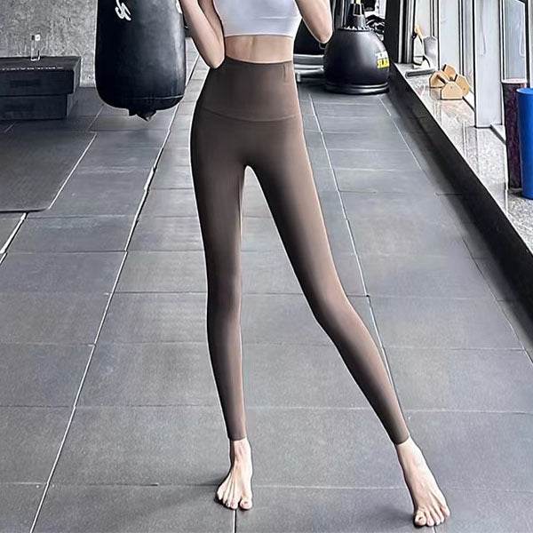 Fleece Thickened Leggings Winter -20 To 5 Shark Pants For Women High Waist Tight Skinny Tummy Control Buttocks Slimming Yoga Pants - Velora