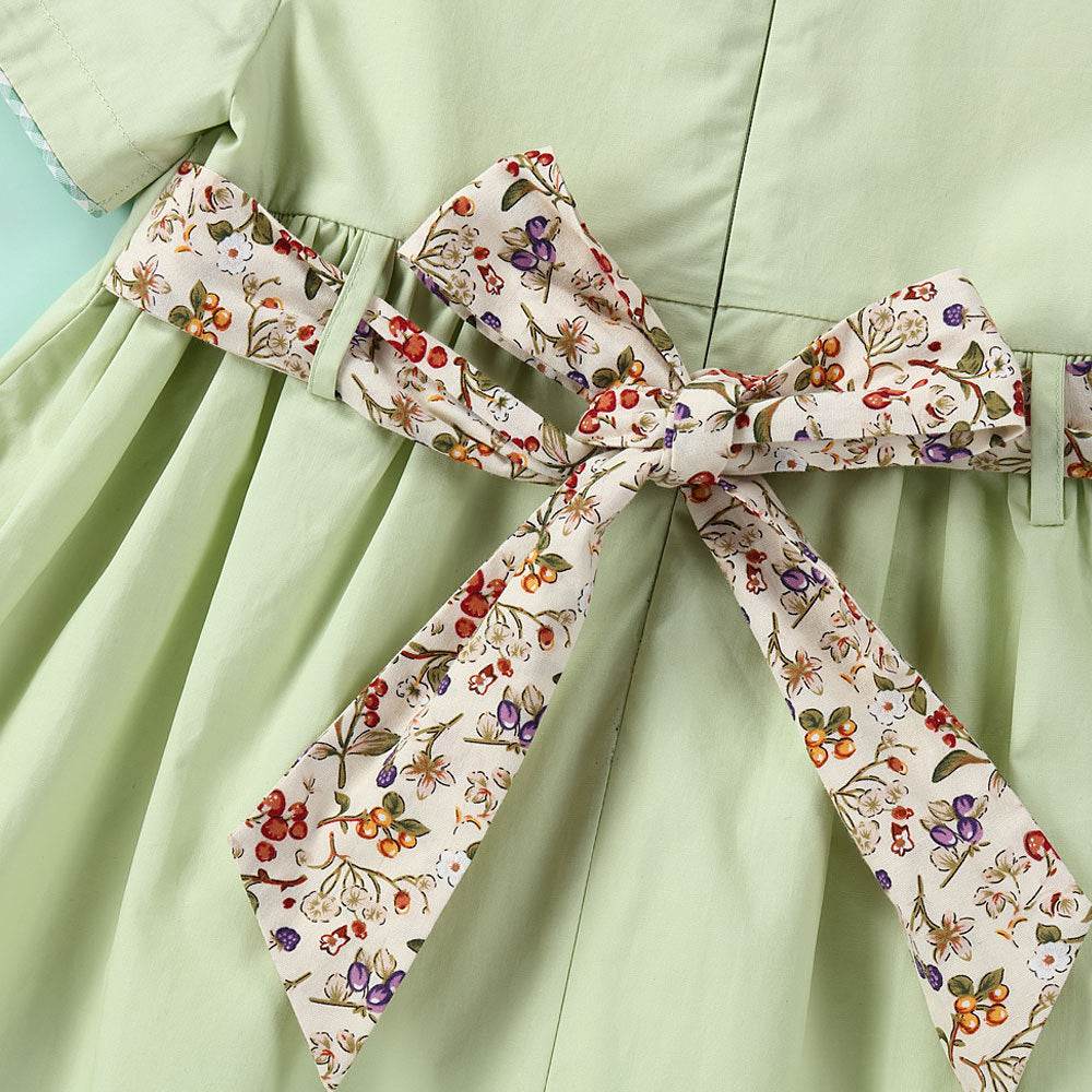 Spring Girl Baby Pastoral Floral Dress - Velora