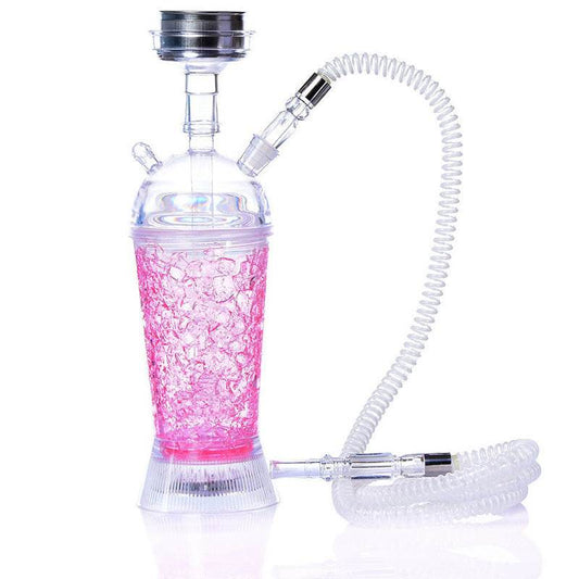 Arabic Hookah With LED Light Portable Car Gel Broken Crystal Cup - Velora