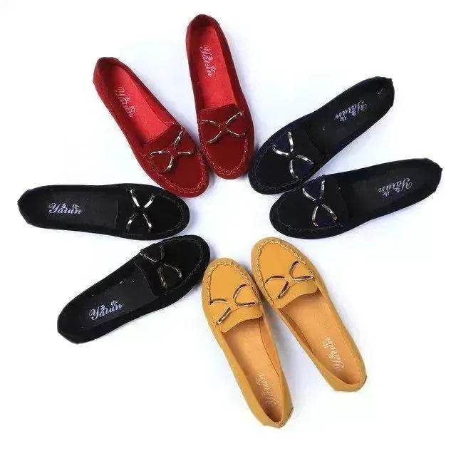 Fashion Bowknot Flats Shoes Women Casual Solid Loafers Cozy Shoes - Velora
