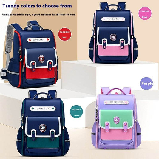 British Style School Bag Ergonomic Spine Supportive Backpack - Velora
