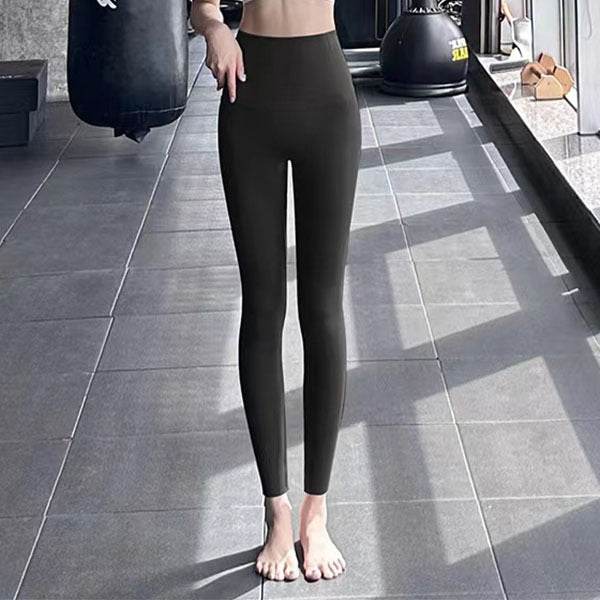 Fleece Thickened Leggings Winter -20 To 5 Shark Pants For Women High Waist Tight Skinny Tummy Control Buttocks Slimming Yoga Pants - Velora