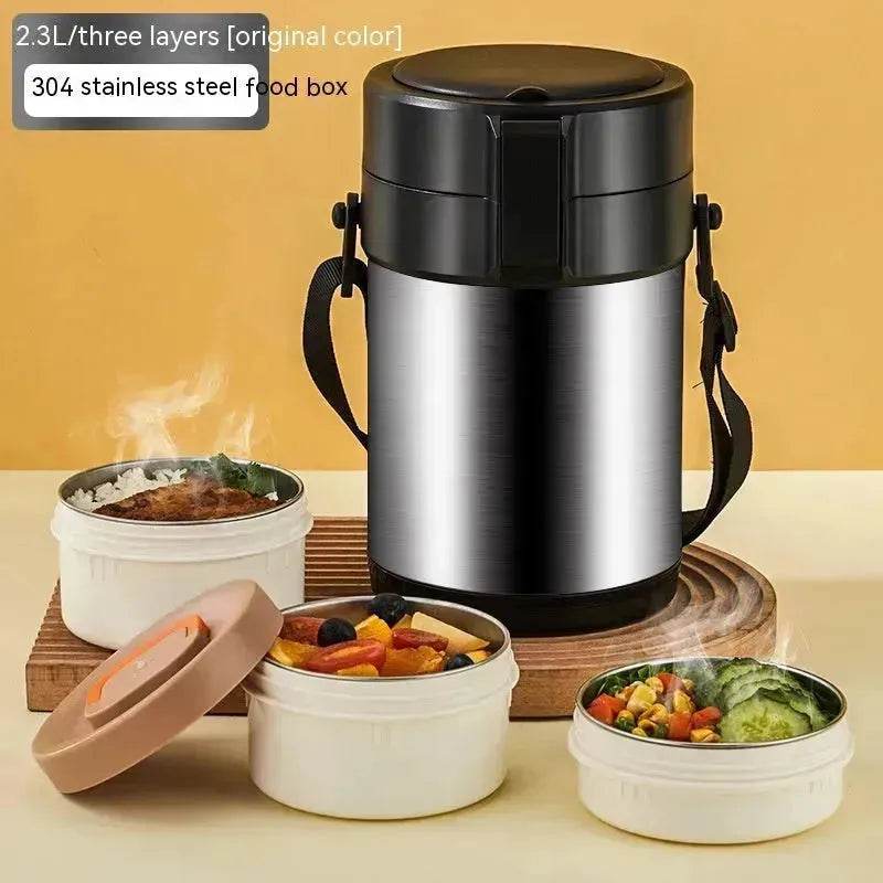 304 Stainless Steel Large Capacity Vacuum Thermal Insulated Lunch Box - Velora